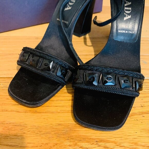 Prada 7.5 US 37.5 EU Heels Shoes Platform Heel - Picture 14 of 16